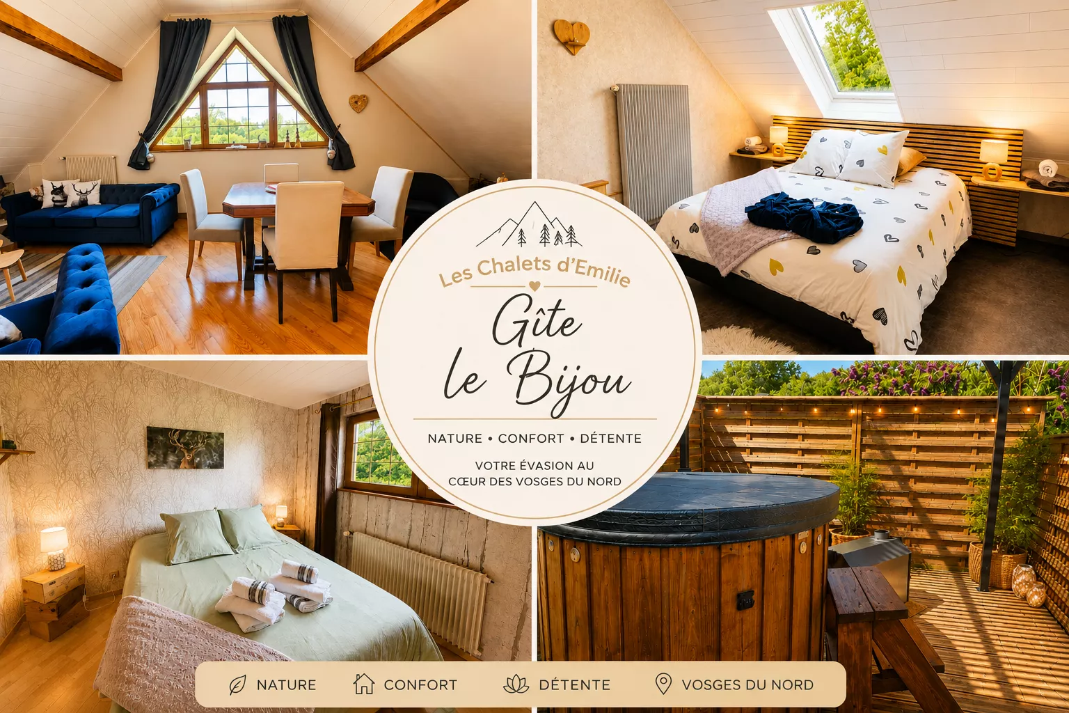 Gîte Le Bijou & bain nordique.