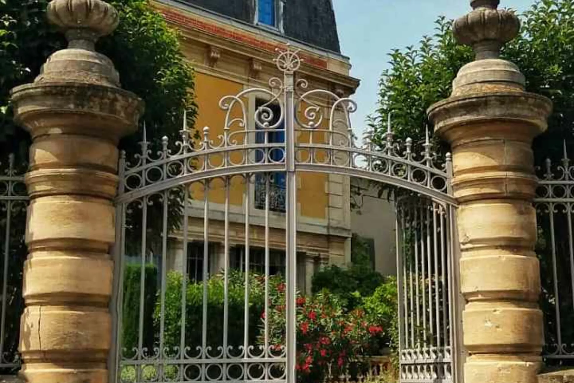 Garden entrance of Château 