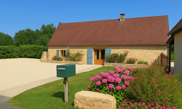 Converted Detached Farmhouse with pool and nice views in Quiet Rural Area